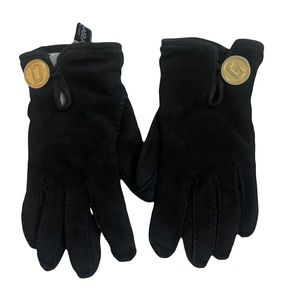 Dolce & Gabbana black suede gloves